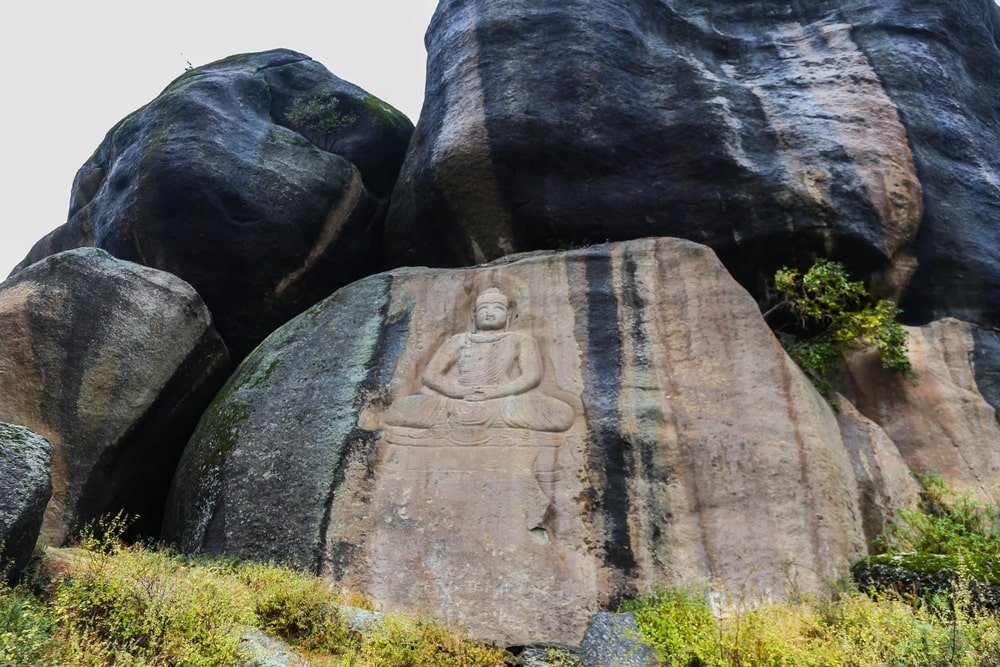 Jahanabad Buddha rock carving